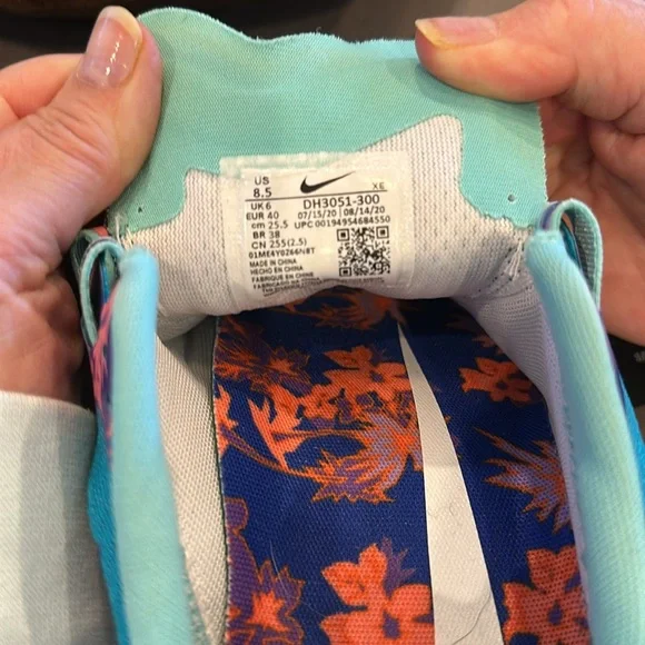 Nike Air Zoom Pegasus 37 Aquamarine Tropical Twist DH3051-300 Women’s Size 8.5 - Picture 5 of 5